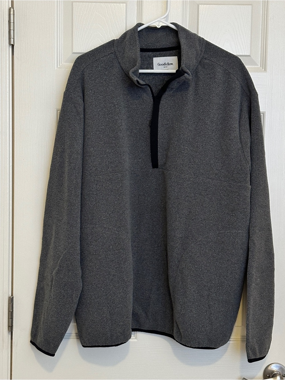 Goodfellow & Co Dark Gray Half-Zip Pullover Sweater Mens XXL Preowned Good